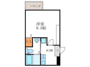 サントス竪社の物件間取画像